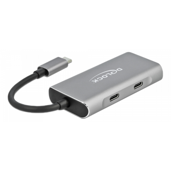 Delock External USB 3.2 Gen 2 USB Type-C Hub 2 x USBA and 2 x USBC 63260