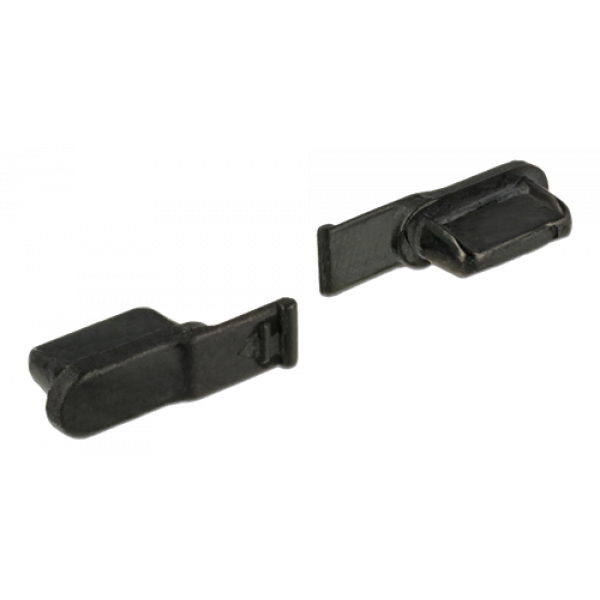Delock Dust Cover for Lightning™ female 10pcs, black 64033