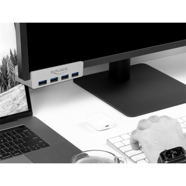 External USB 3.0 4 Port Hub with Locking Screw 64046