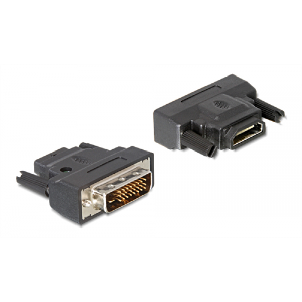 Delock Adapter DVI-25pin male > HDMI female with LED 65024