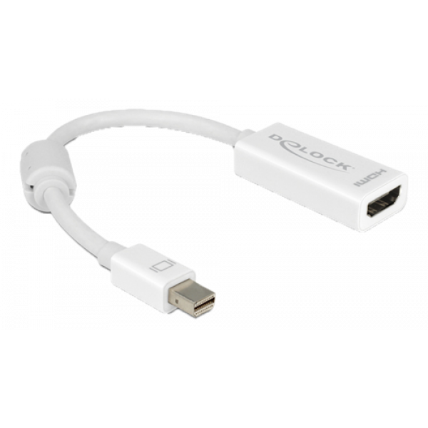 Delock Adapter mini Displayport 1.1 male > HDMI female Passive white 65128