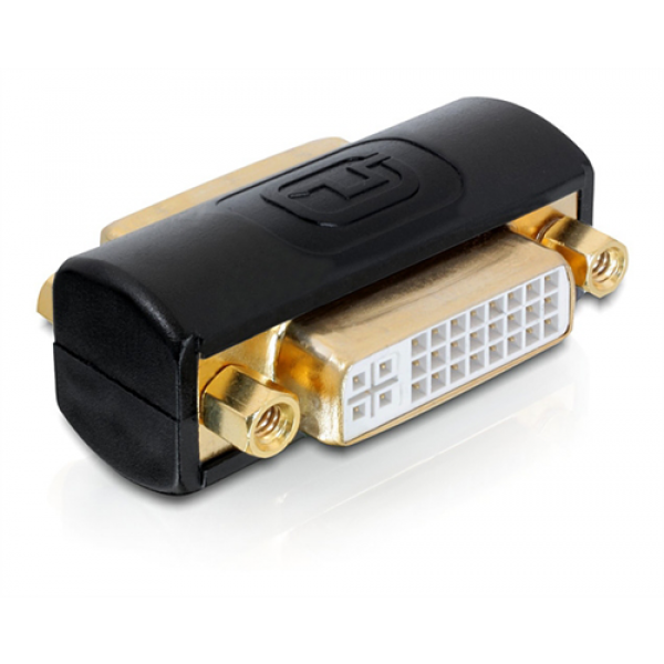 DeLOCK DVI-adapter Dual Link, DVI-I ho-ho, 24+5, svart 65225
