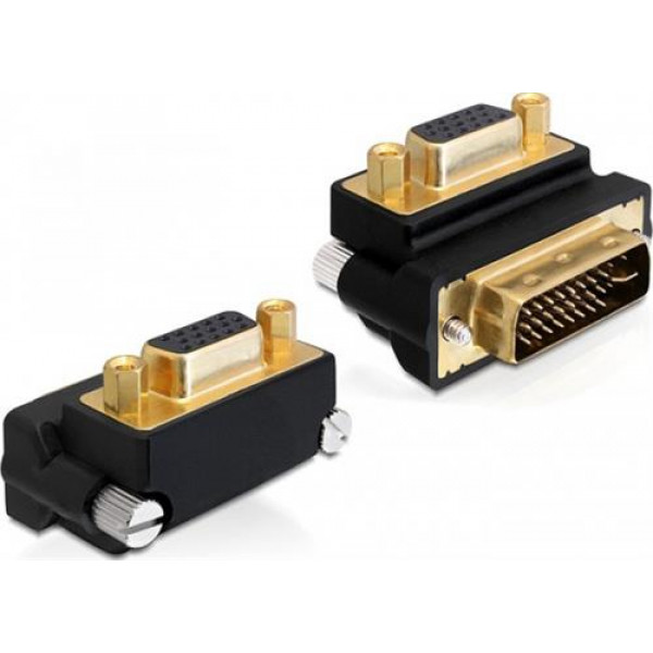 DeLOCK DVI till VGA-adapter, vinklad 65261