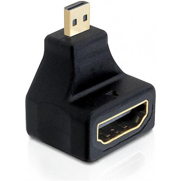 DeLOCK HDMI High Speed with Ethernet adapter, Micro HDMI ha - HDMI ho 65270