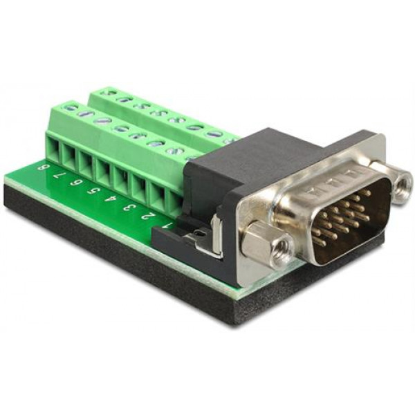 DeLOCK HD-15 terminalblockadapter, HD-15 hane 65424