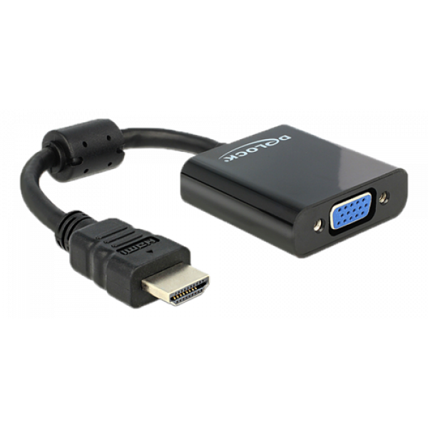 Delock Adapter HDMI-A male > VGA female black 65512