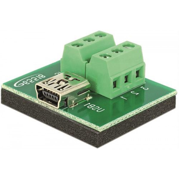 Delock Adapter Mini USB hona > Terminal Block 6 pin 65518