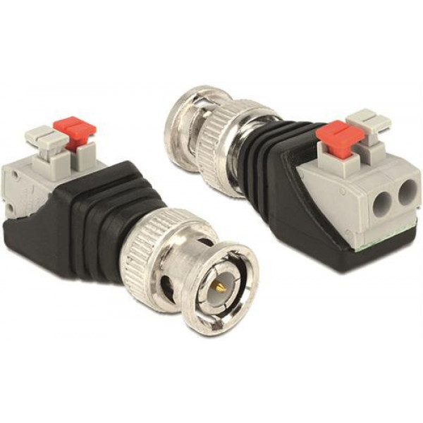 BNC terminalblockadapter, BNC hane Pitch 5mm