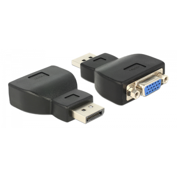 Delock Adapter Displayport 1.1 male > VGA female black 65567