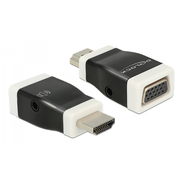 Delock Adapter HDMI-A male > VGA female with Audio 65586