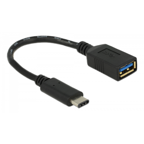DeLOCK Adapter USB 3.1 Gen 1 USB Typ C hane - USB Typ A hona, svart 65634
