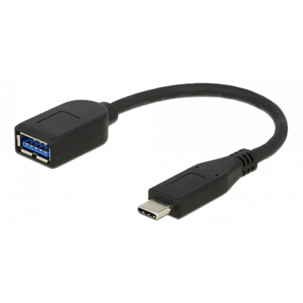 DeLOCK USB Typ C ha till USB Typ A ho adapter, USB 3.1 gen 2, 0,10m, s 65684
