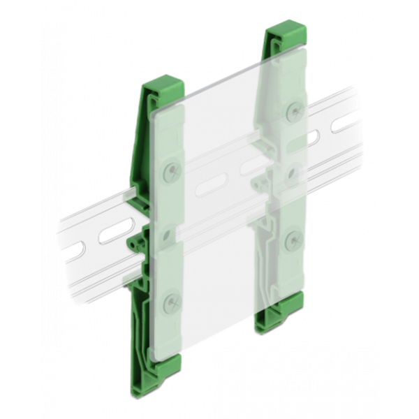Delock DIN rail clip for PCB 115 mm 4 pieces 66262