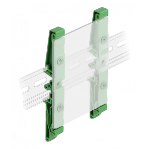 Delock DIN rail clip for PCB 122 mm 4 pieces 66263