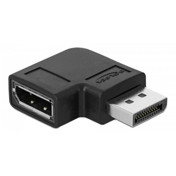 Delock DisplayPort 1.4 Adapter male to female 90° right angled 8K 60 H 66297