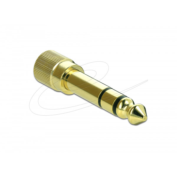 6.35 mm to 3.5 mm stereo adapter 3 pin metal 66390