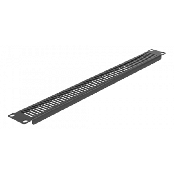 Delock 19″ Network Cabinet Panel with ventilation slots vertical 1U bl 66670