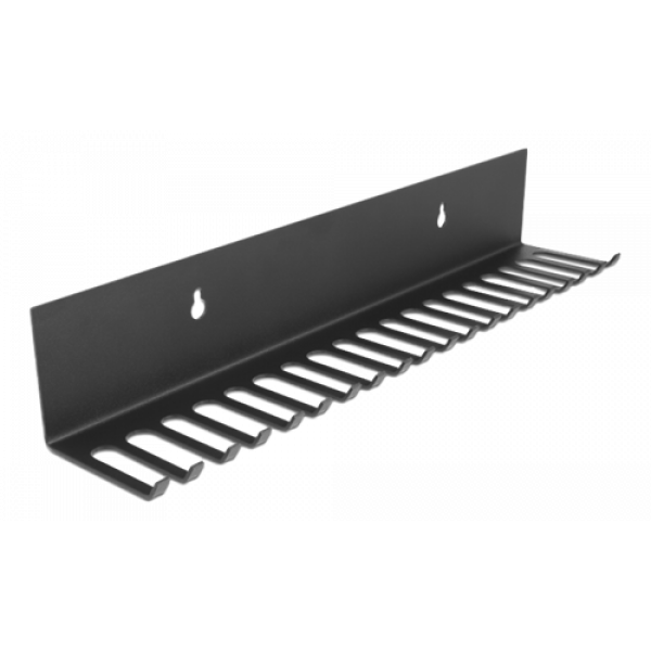 Delock Cable holder 318 x 65 mm for wall mounting black 66729
