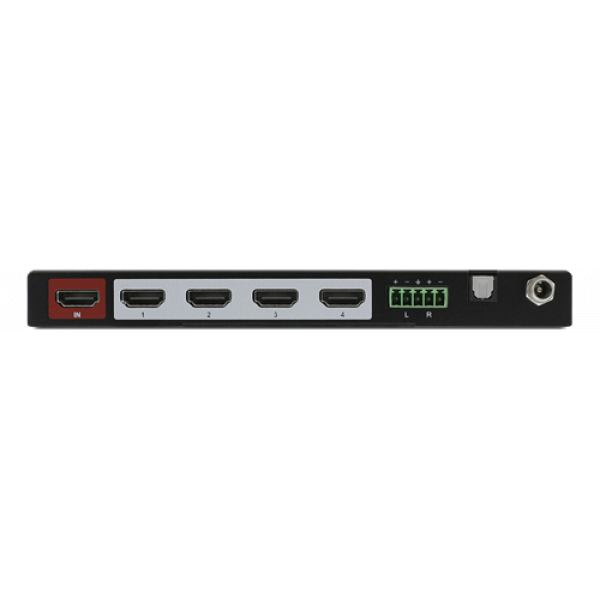 TiGHT AV DA-H4A-DS | 4K60 HDMI 2.0 splitter 1x4 with auto downscaling 670-01000
