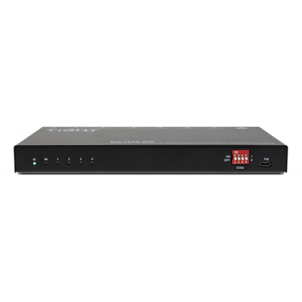 TiGHT AV DA-H4A-DS | 4K60 HDMI 2.0 splitter 1x4 with auto downscaling 670-01000