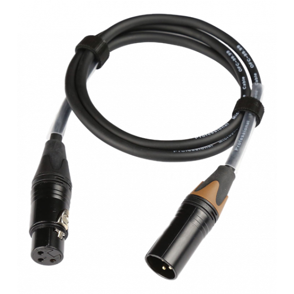 TiGHT AV XLR-M/F-1| Professional XLR-cable, female-male, 1m 670-90100
