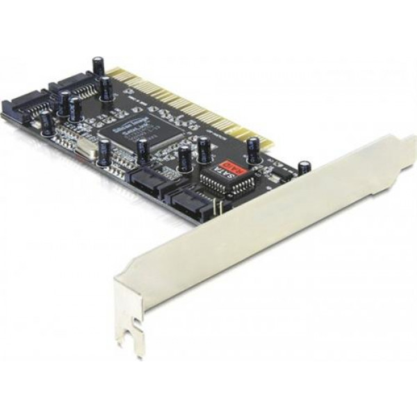 DeLOCK PCI-kort, SATA 1.5 Gb/s, 4xSATA-kontakter(int) 70154