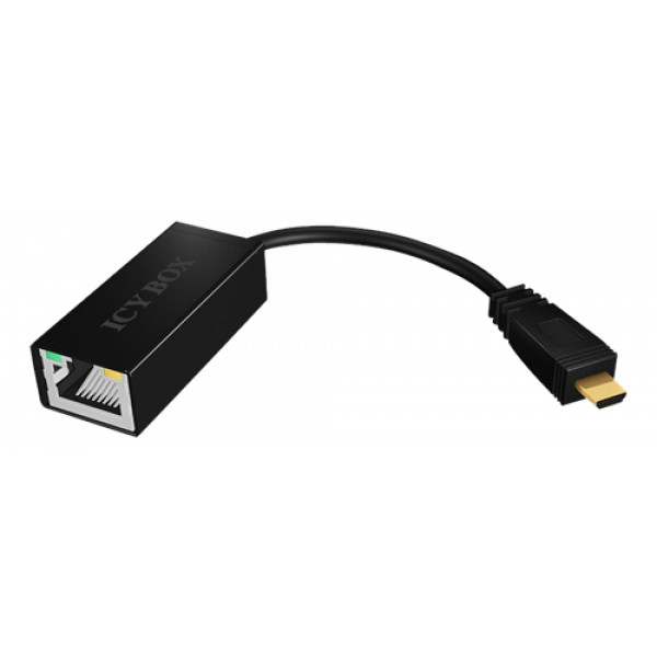 ICY BOX Adapter USB 2.0 (Micro-Type) to Ethernet LAN 10/100Mbit/s 70538