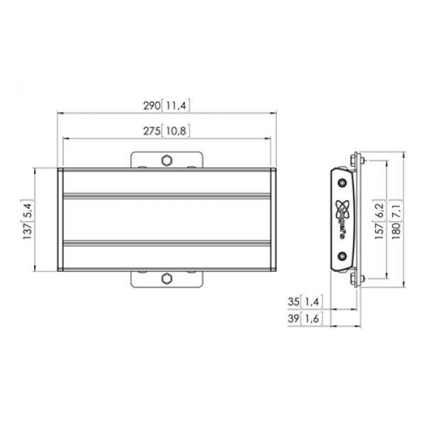 PFB 3402 Interface Bar 290 mm, Black 7234020