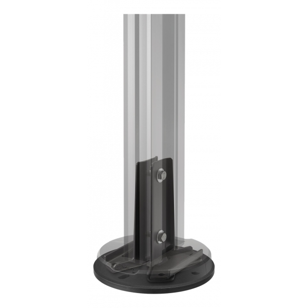 The PFF 7965 is a part of the universal video wall Connect-it system. You can create your own permanent video wall floor solution. The PFF 7965 adjustable floor mounting plate makes it possible to position a PUC 29xx pole perfectly vertically. Floor uneve