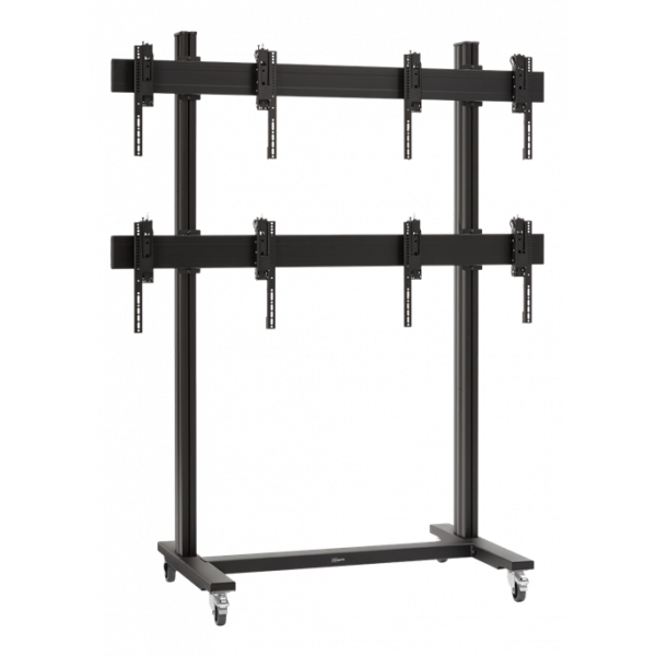 The PFT 8920 is a part of the universal video wall Connect-it system. Thanks to the modularity you can create your own video wall trolley.
Flexibility is the key feature of the Universal video wall trolley.
In case mobility is desired you can choose the