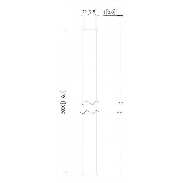 PFA 9107 White pole covers for PUC 25xx Series 7291071