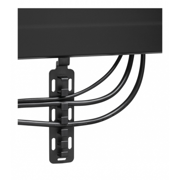 PFA 9128 Cable management tower clip for use on PFB 34xx display interface bars. This clip can easily connected on top or bottom of the display interface bar by a simple twist/turn movement.
When ordering the PFA 9128 separately, they are packed per 20 p