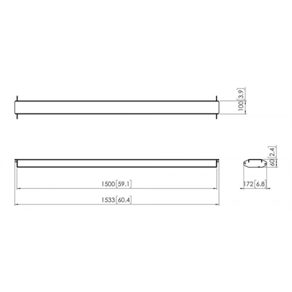 PFA 9130 Connect-it Video Wall cross bar 1500mm 7291300