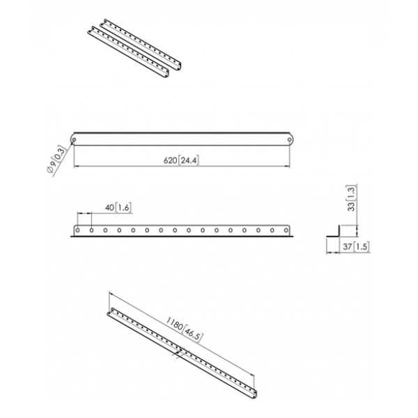 The PFA 9142 consists of 2 arms that can be used to extend the PFA 9141. 7291420