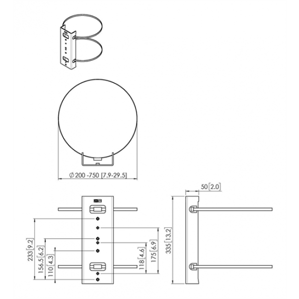 The PFA 9145 is part of the modular Connect-it mounting system which enables you to mount displays on columns without drilling.
The PFA 9145 Column clamp has been developed to be used in combination with a Connect-it interface bars and strips.
(E.g PFB