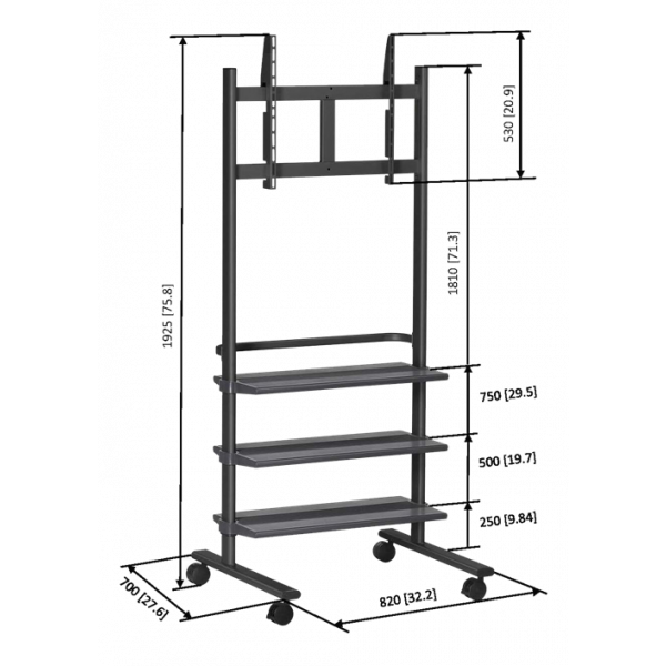 PB 175 Plasma Trolley, Black 7321750