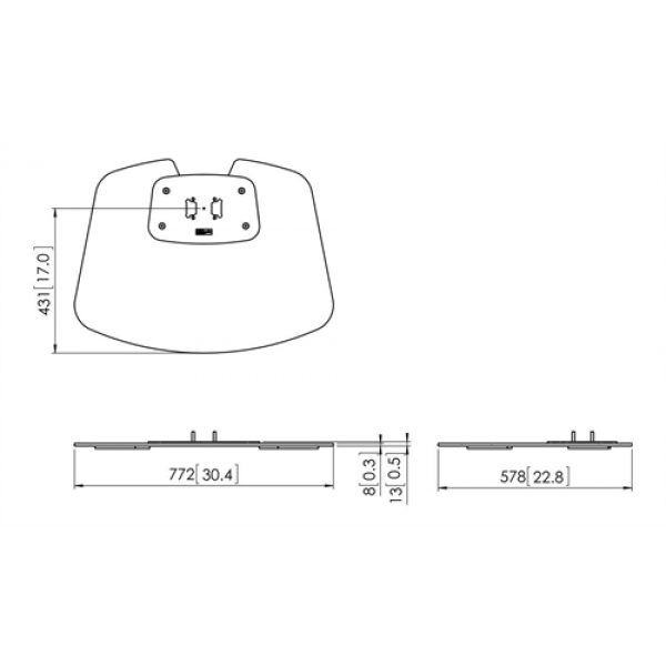PFF 7020 Floor Plate Large Black 7327020