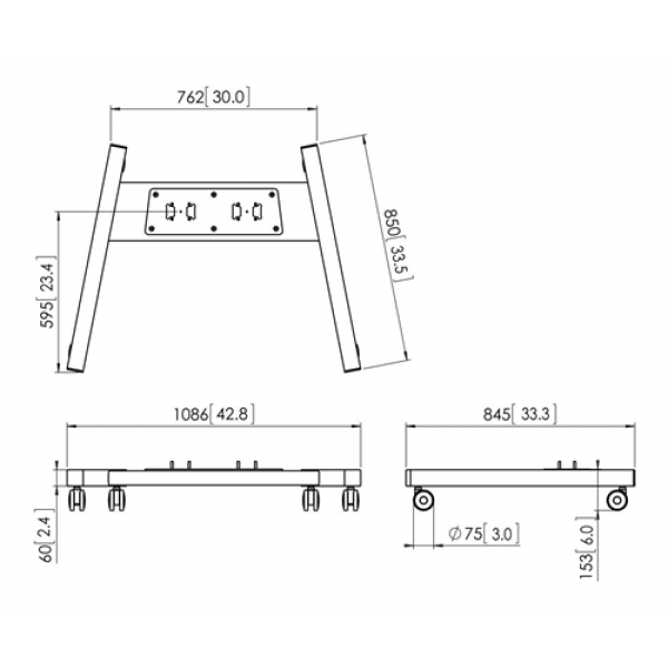 PFT 8530 Trolley Frame Extra Large Silver 7328534