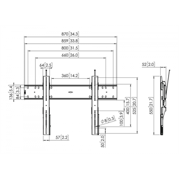 PFW 6810 Display Wall Mount Tilt 7368100