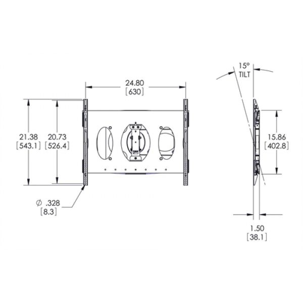 PFW 6850 Display Wall Mount, Ultra Flat Turn Tilt max.45kg 7368500