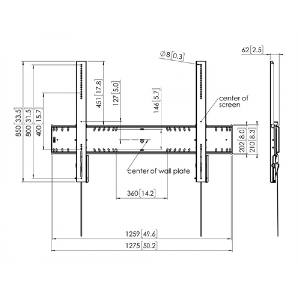 PFW 6910 Display Wall Mount Tilt, XXL 7369100