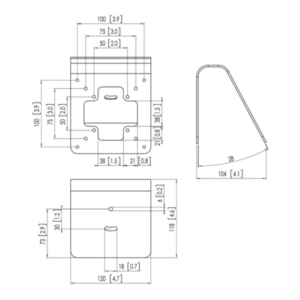 PTA 3103 Tablock Wall/Table Mount 7493130