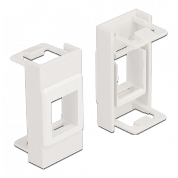 Delock Easy 45 Module Keystone Holder 22.5 x 45 mm, white 81353