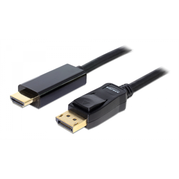 Delock Cable Displayport 1.1 male > High Speed HDMI-A male passive 3 m 82435