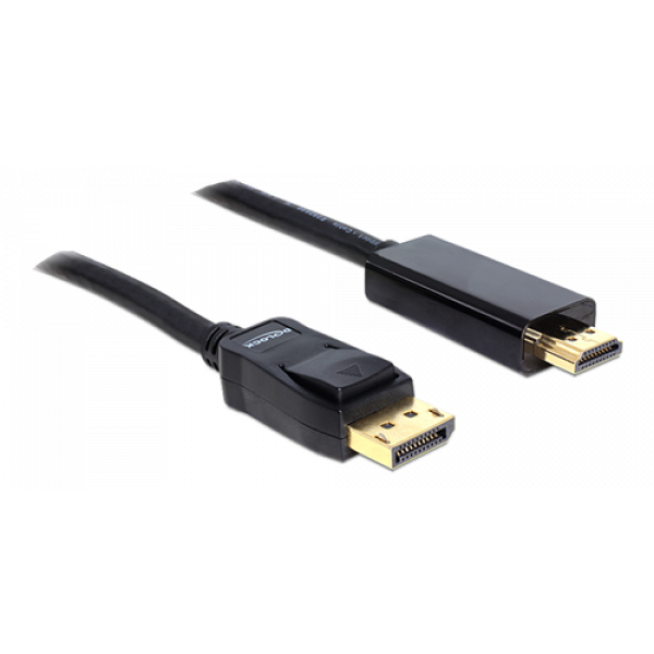 Delock Displayport 1.5 kabel hane till High Speed HDMI-A hane, svart 82441