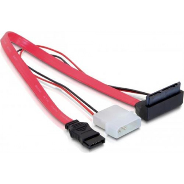 DeLOCK Micro SATA kabel SATA+ström till Micro SATA ho 0,3m, vinkl 82551