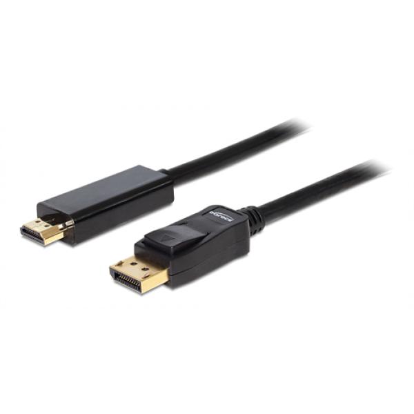 Delock Cable Displayport 1.1 male > High Speed HDMI-A male passive 2 m 82587