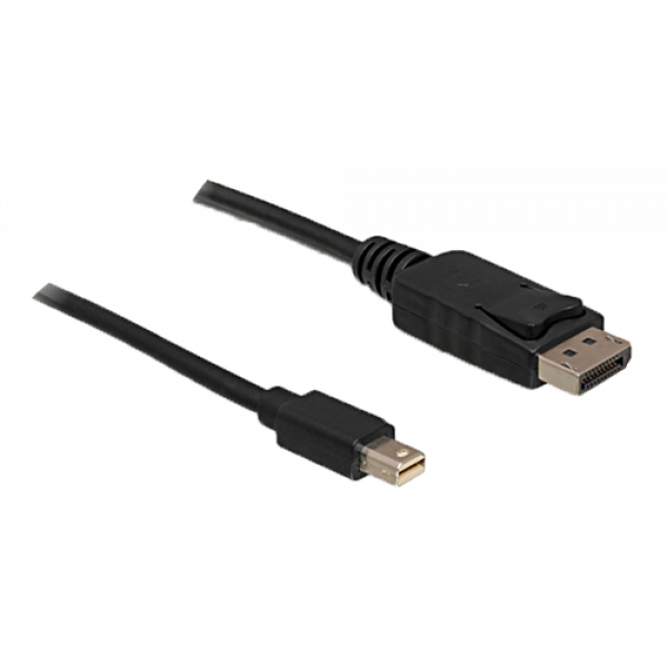 Delock Kabel Mini Displayport 1.2 hane till Displayport hane, svart 82698