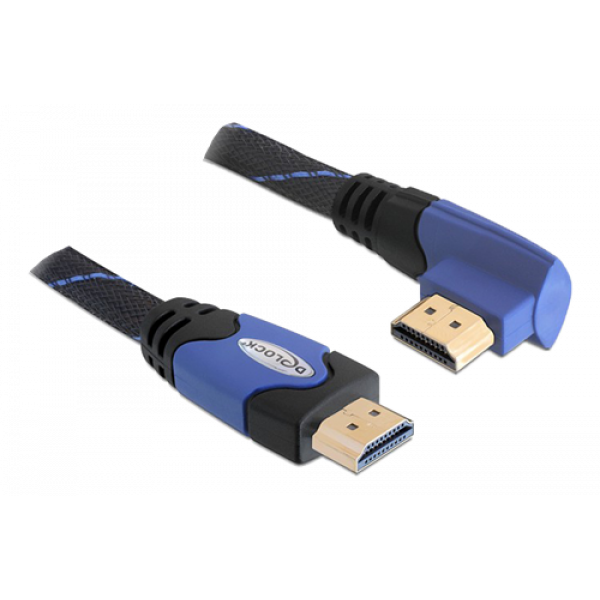 Delock Kabel High Speed HDMI med Ethernet, 4096x2160 i 24 Hz, 2m,svart 82956
