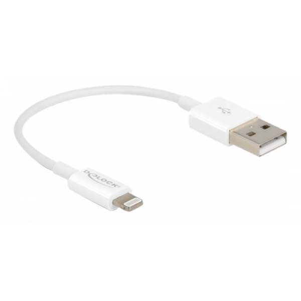 Delock USB - Lightning cable for iPhone™, iPad™, iPod™ white 15 cm 83001